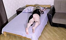 Milf with big tits turns cock to mouth then takes it anal