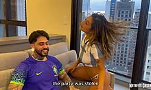 iara sanchez argentine latina teases tattooed body blowjob consolation post loss