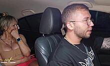 Uber driver pounds colombian milf Monique Fuentes rides to double creampie