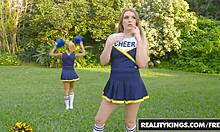 Amber Gray Pounds Selena Sosa in Bold Lesbian Workout Lickout