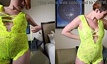 Kat Poses In Sexy Lingerie For Closeup Curvy Body Photoshoot Casting