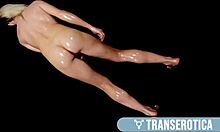 😍 tranny beauty jamie kelly oils up her body for hot solo masturbation and ass play 🍑💦