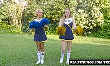 Amber Gray Pounds Selena Sosa in Bold Lesbian Workout Lickout