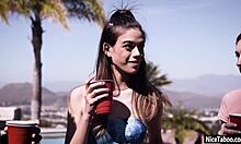 Hot naive teen paige owens gags party deep pussy fuck