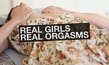 i rub my clit with vibrator toes curling in orgasm bliss