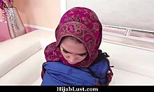 perv guy bends shy hijab teen over for deep doggystyle pounding cowgirl ride!