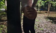 Morena Bare in Public Square Teases Hot Curves and Creamy Finish