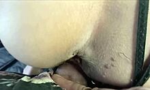 i spill hot cum all over her saggy milf tits... man she looks like a dressed-up slut