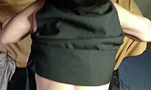 i spill hot cum all over her saggy milf tits... man she looks like a dressed-up slut