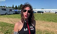 The adventures of lety episode 4 flash outdoors camping in imola italy