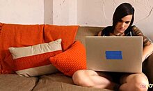 tattooed emo lesbian fucks girlfriend after porn on couch