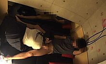 japanese busty schoolgirl gets secret oily massage on huge tits