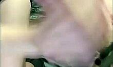 i spill hot cum all over her saggy milf tits... man she looks like a dressed-up slut