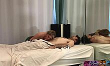 i ride my client's huge cock after massage cum splashing my natural tits