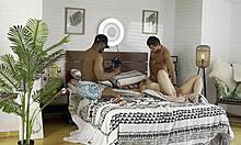 real bts footage shooting 19yo french blonde riding cock first time