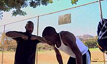 Erotic Asian Cheerleader Sparks Black Friends' Threesome Hair-Pulling Frenzy