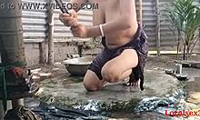 heartbroken village wife craves outdoor fuck with husband's friend