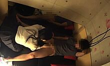 japanese busty schoolgirl gets secret oily massage on huge tits