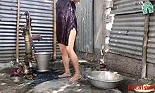 heartbroken village wife craves outdoor fuck with husband's friend