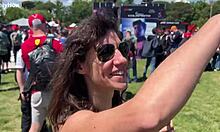 The adventures of lety episode 4 flash outdoors camping in imola italy