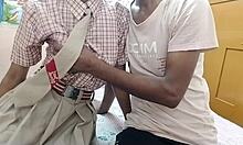 desi schoolgirl gets naughty with lover