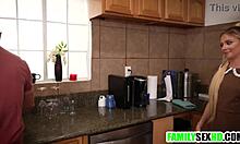 sneaky stepdaughter sneaks away to ride stepdad's cock behind stepmom's back