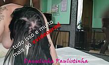 danielinha screams in ecstasy as huge cock destroys her tight asshole interracial style?