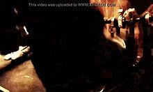 TWO MEXICAN LONG-HAIR BRUNETTES TAKE CUMSHOTS IN REAL HOMEMADE GANGBANG