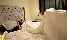 Big butt stepsis catches stepbro drenching her panties in cum