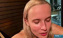 Vacation Blowjob Turns Messy With Blonde's Monster Cock Tease And Creampie!