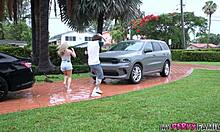 Horny Stepsis Begs Bro for Car Fuck with Monster Cock Deepthroat