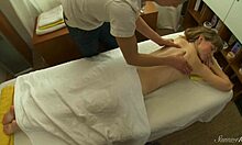 Teen Juno's Massage Ignites Ferocious Bareback Pounding Action