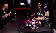 madame agatha strokes jeff negro's cock kisses tits in bdsm chat