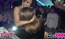 Khesa Ortega and Soraya Wells fucked at public Xtarsparty