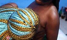 Ebony lesbians lick juicy pussies and asses in part three horny frenzy