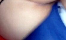 Sexy latina bride stuffs big ass with dildo masturbating wildly!