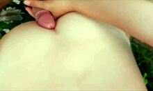 Nata Sweet risks it all in the public forest, taking big cock creampie bent over for wild orgasm.