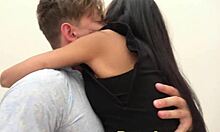 Hey this horny Brazilian rocks stockings heels fucked hard stairs 😈