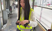 Bus Conductor Quits Fucks Stranger Rough