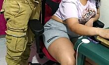 Real Homemade Vid: Busty Neighbor Borrows Pc and Begs for Bareback Pounding