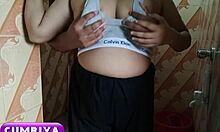 Intense homemade stepsister bang with cumriya's tight indian bride pussy erupts