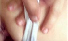 1983 French Amateur Satin Panties Milf Fucked Doggystyle in Lingerie POV