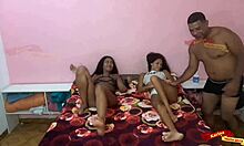 oh fuck yeah two hot morenas givin me their tight asses in crazy threesome ugh!!