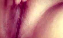 saw my ex rubbing her tight wet pussy so i jerked my small cock watching