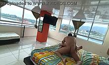 Boss's Wife Shares Bed Creampie Full Milk Load in Hotel