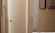 Caught Stepmom Teasing Herself with Girlfriend's Valentine's Day Toy Secretly