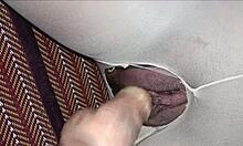 her sticky juices let both fingers plunge deep inside tight shaved pussy