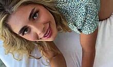 blonde big tits teen in lingerie spreads ass on date for you 😍🍑🔥