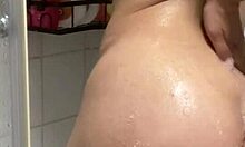 stepsis caught in shower masturbates wet pussy pov for voyeur