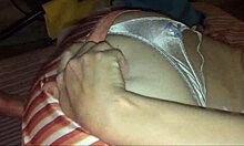 SEXY BLONDE IN SATIN LINGERIE FUCKED HARD WITH RIMJOB IN HEELS AND STOCKINGS!